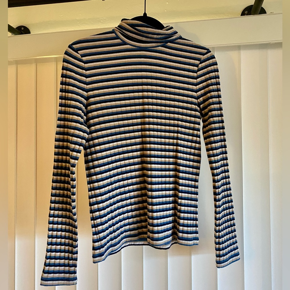 Madewell Striped Turtleneck (Lightweight)